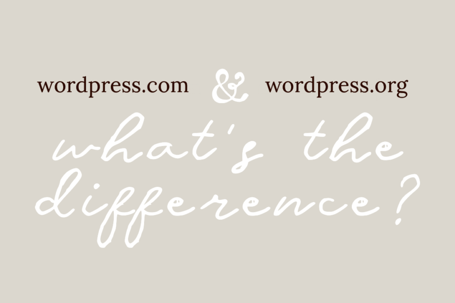 What’s The Difference – WordPress.com vs WordPress.org