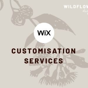 Wix Website Template Customisation Services